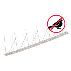 vidaXL Bird & Pigeon Spikes Set | Silver | Stainless Steel 6