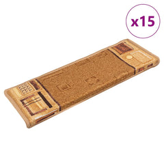 Stair Mats Self-adhesive Rectangular in Beige