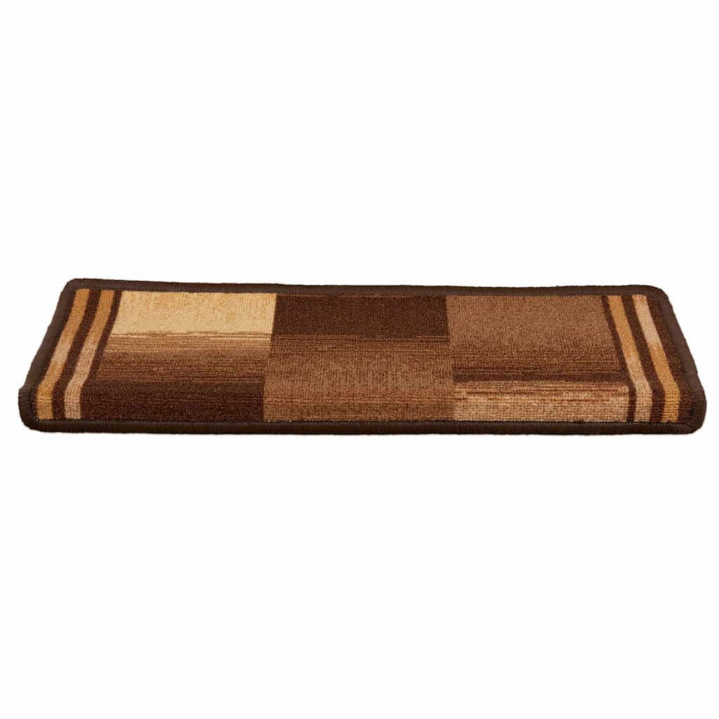 vidaXL Stair Tread | Set of 15 | Brown | Polyamide | 65 cm x 21 cm x 4 cm 3