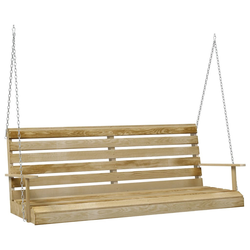 Swing Bench Impregnated Pinewood 155x65x60 cm