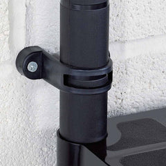 vidaXL Storage Shelf 4-Tier Black 122x30.5x130 cm Plastic 6
