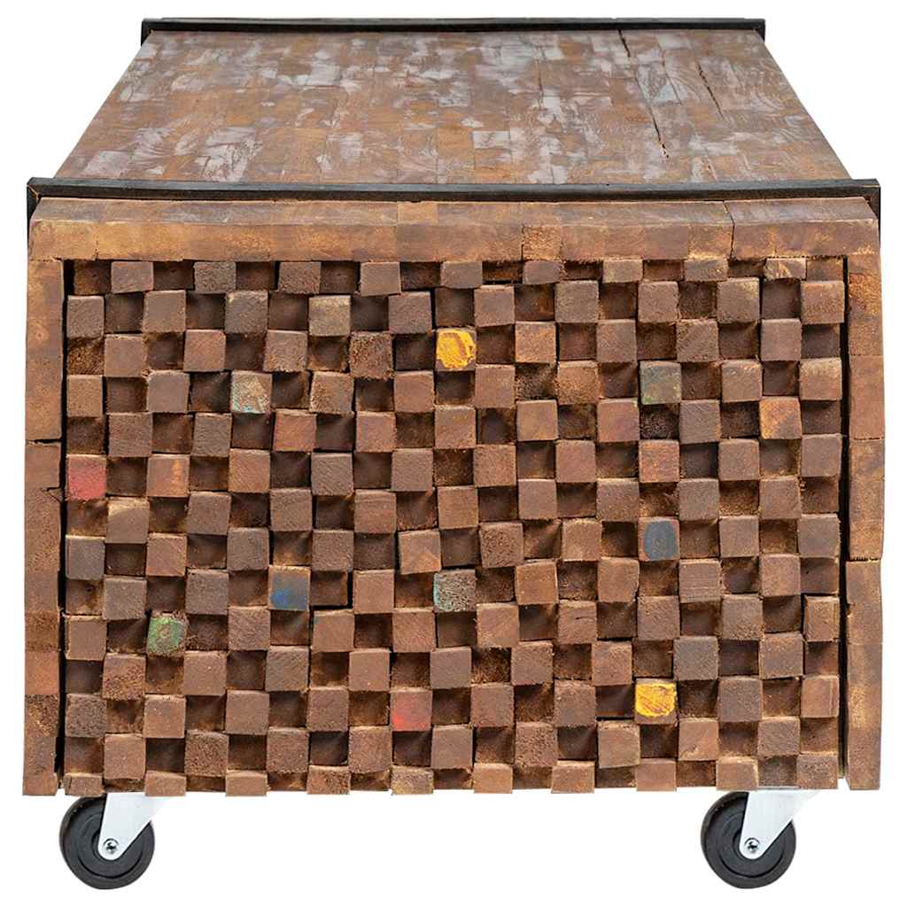 326172 vidaXL Coffee Table 110x45x38 cm Solid Teak Wood 3