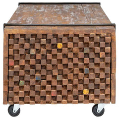 326172 vidaXL Coffee Table 110x45x38 cm Solid Teak Wood 3