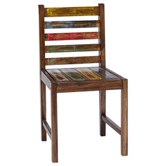 vidaXL Dining Chairs 2 pcs Solid Reclaimed Wood 1