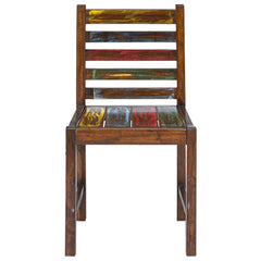 vidaXL Dining Chairs 2 pcs Solid Reclaimed Wood 2