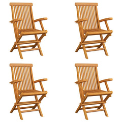 Folding Chairs Solid Teak Wood 4