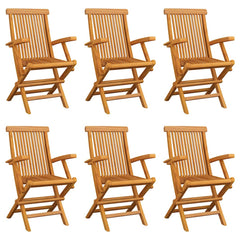 Folding Chairs Solid Teak Wood 6