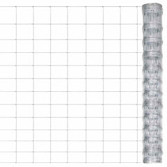 vidaXL Garden Fence Galvanised Steel 50x1,25 m Silver 1