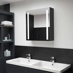 325542 vidaXL LED Bathroom Mirror Cabinet 62x14x60 cm 1