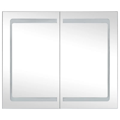 LED Bathroom Mirror Cabinet 80x12.2x68 cm