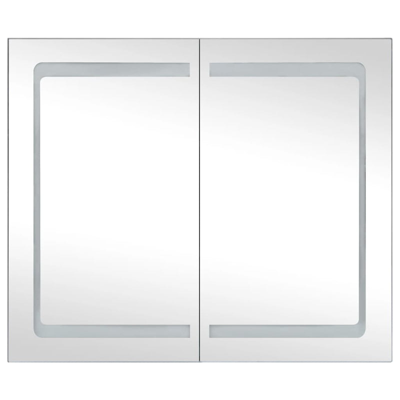 LED Bathroom Mirror Cabinet 80x12.2x68 cm