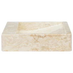 Sink 58x39x10 cm Marble Cream