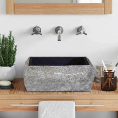 Sink 30x30x13 cm Marble Black