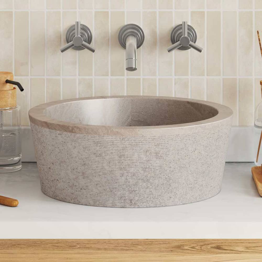 Sink Ø40x15 Marble Grey