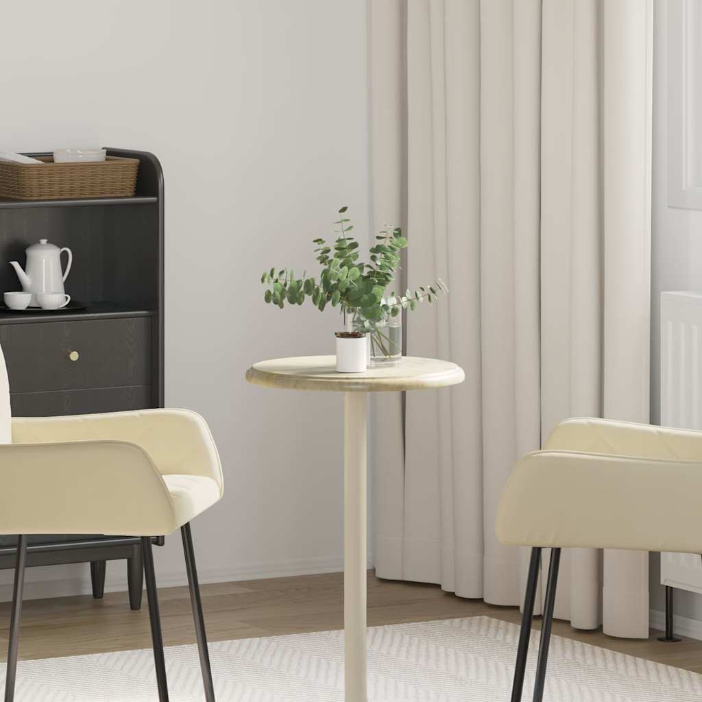 vidaXL Table Top Cream Ø40x2.5 cm Marble 1