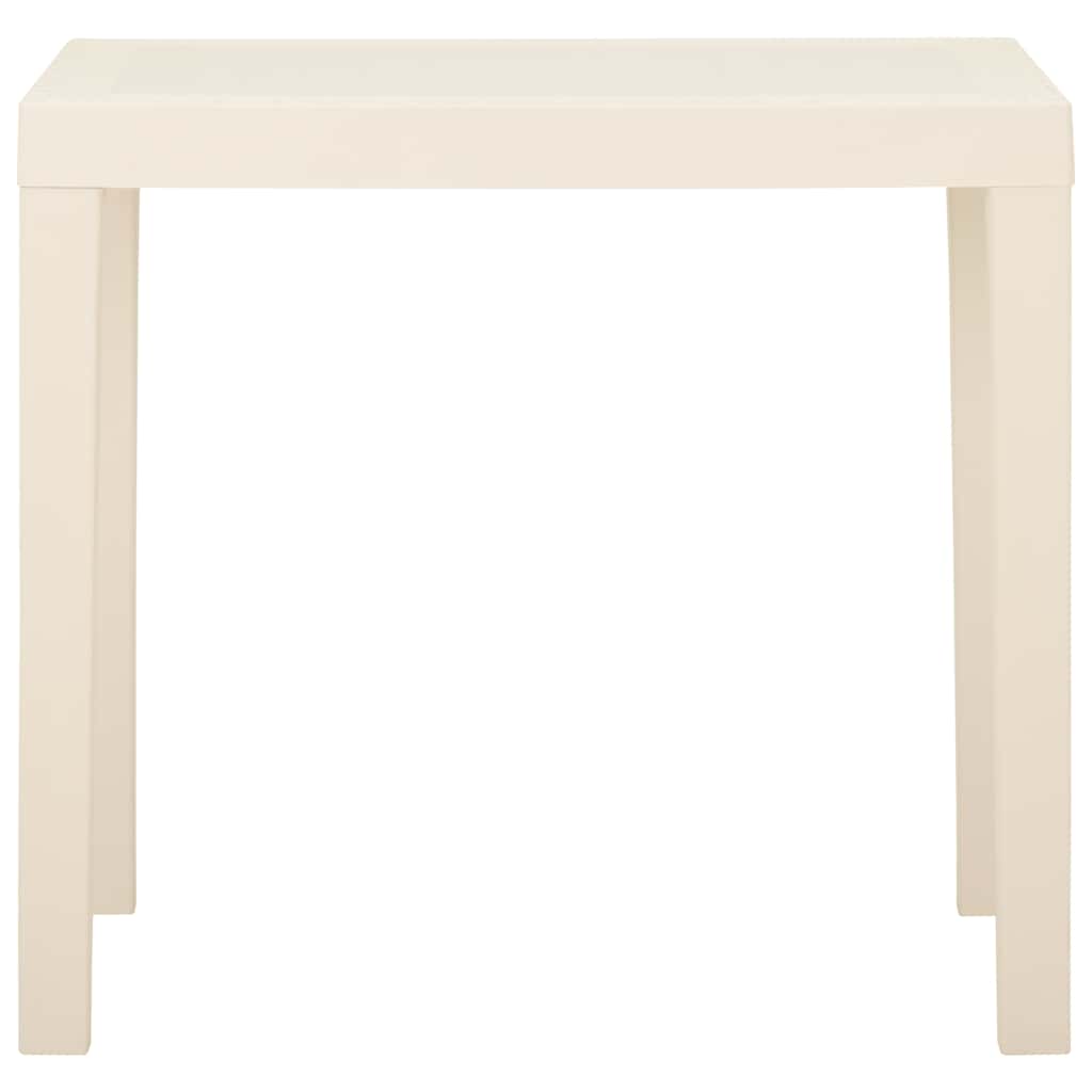 315844 vidaXL Garden Table White 79x65x72 cm Plastic 2