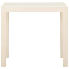 315844 vidaXL Garden Table White 79x65x72 cm Plastic 2