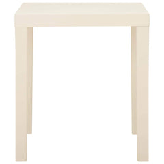 315844 vidaXL Garden Table White 79x65x72 cm Plastic 3