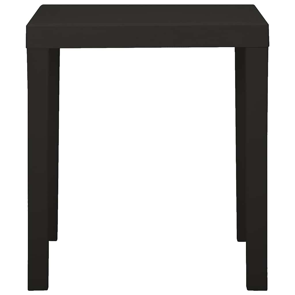315845 vidaXL Garden Table Anthracite 79x65x72 cm Plastic 3