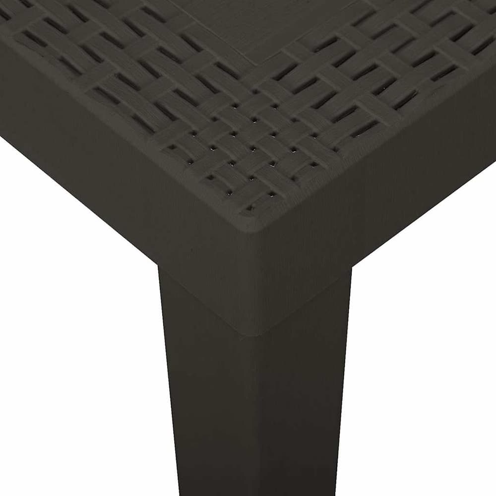 315845 vidaXL Garden Table Anthracite 79x65x72 cm Plastic 4