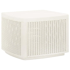 315856 vidaXL Garden Table White 53x53x40 cm Plastic 1