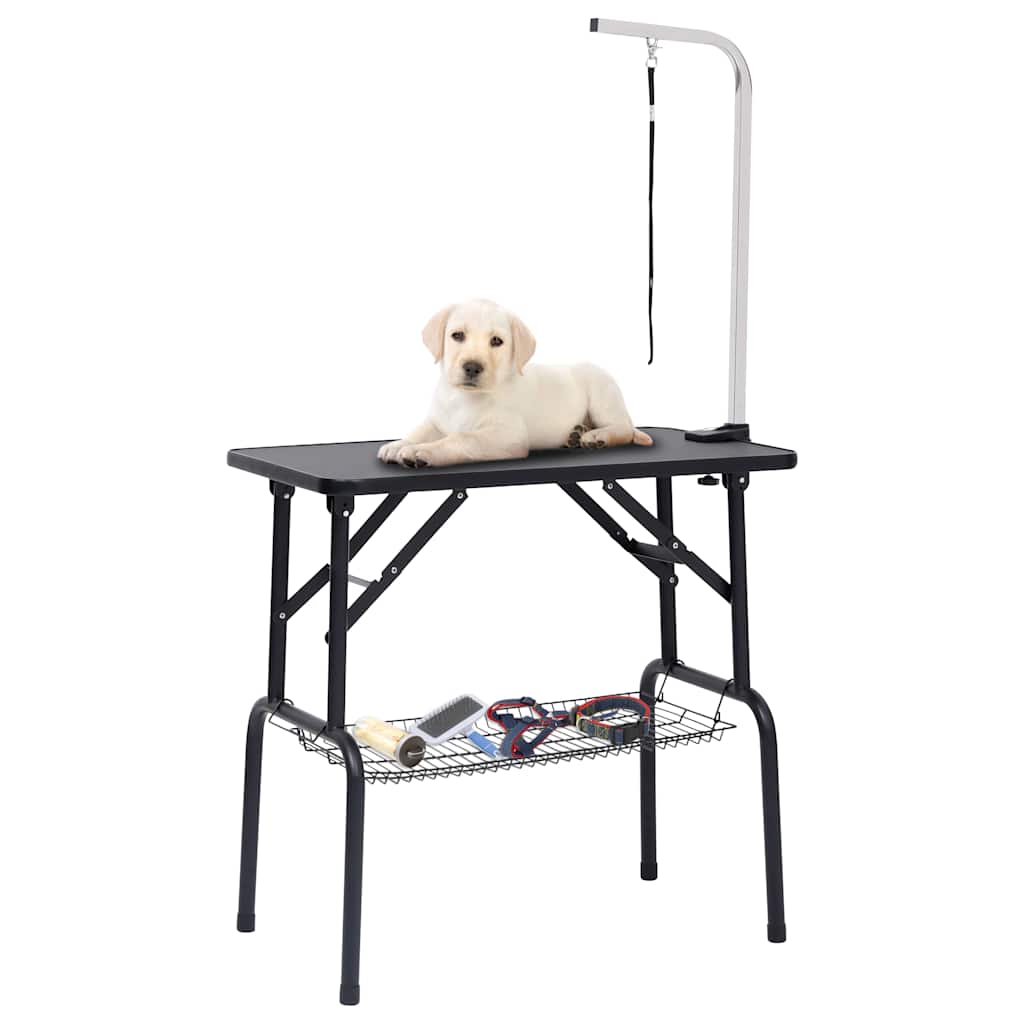 Adjustable Dog Grooming Table with 1 Loop With basket
