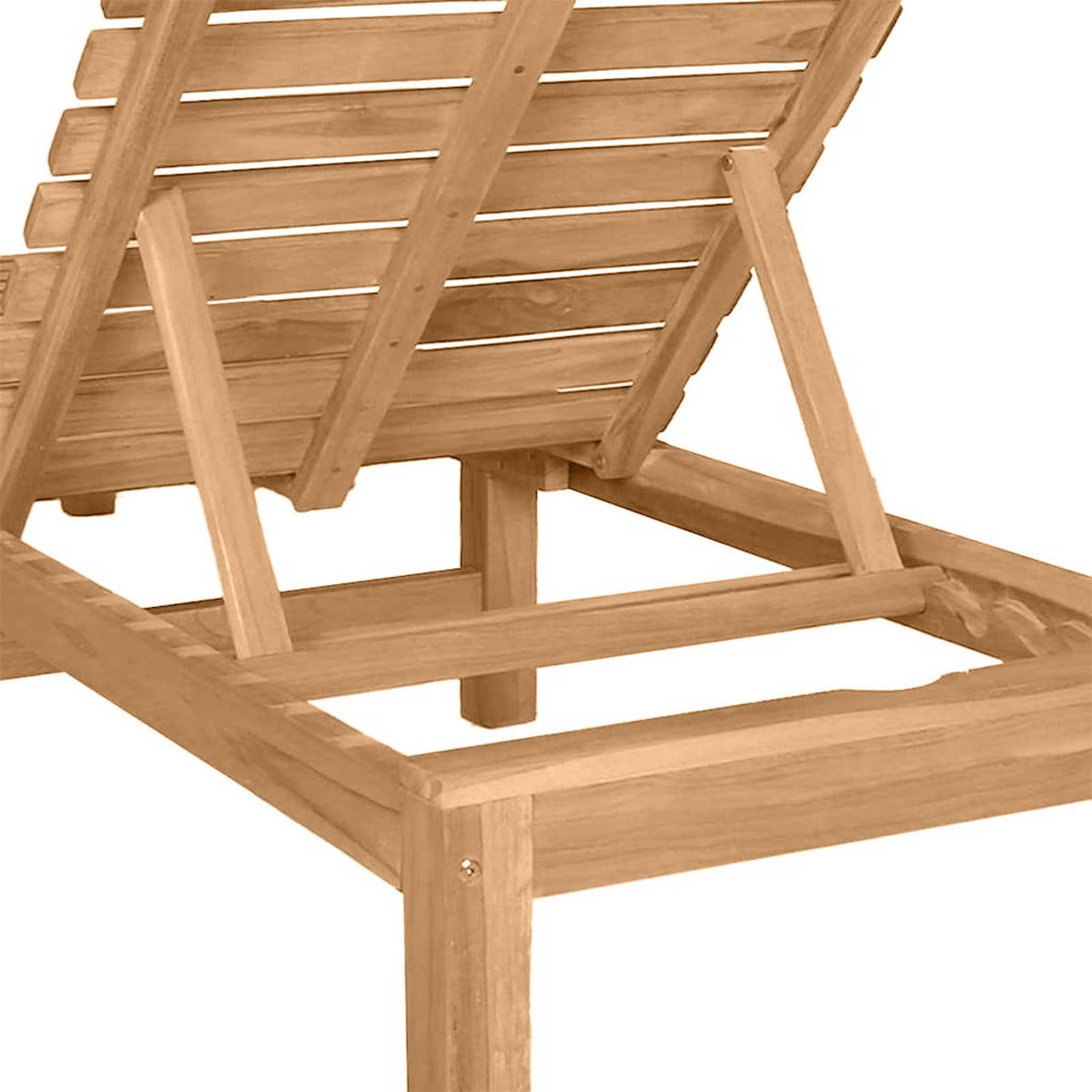 Sun Lounger Solid Teak Wood 1