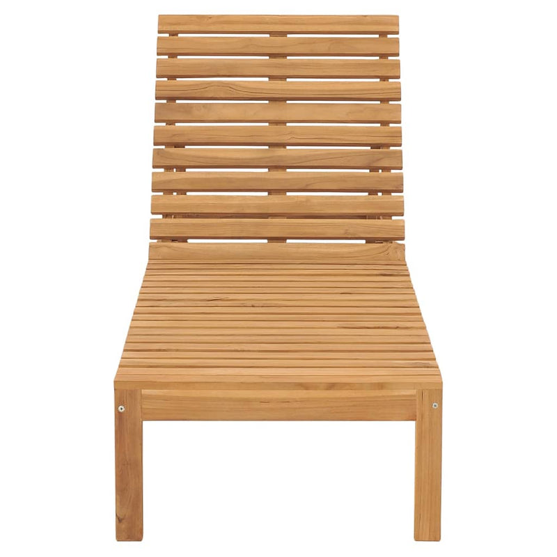 Sun Lounger Solid Teak Wood