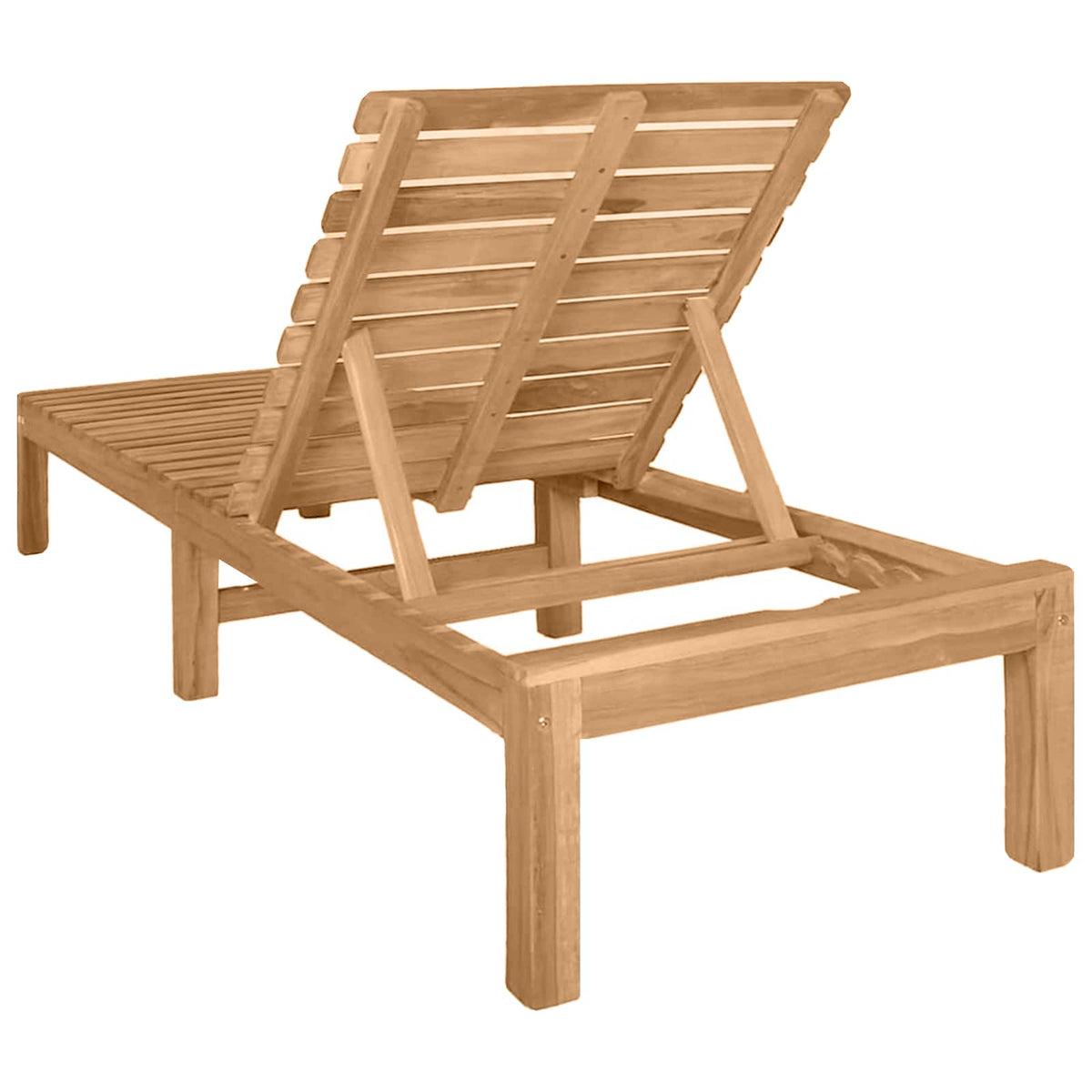 Sun Lounger Solid Teak Wood 1