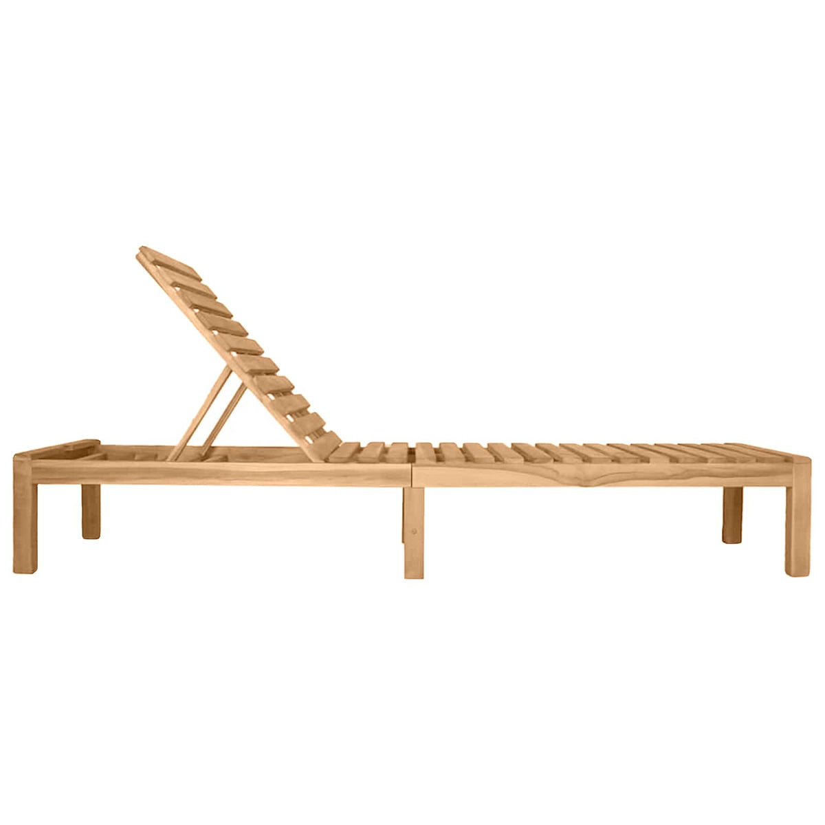 Sun Lounger Solid Teak Wood 1