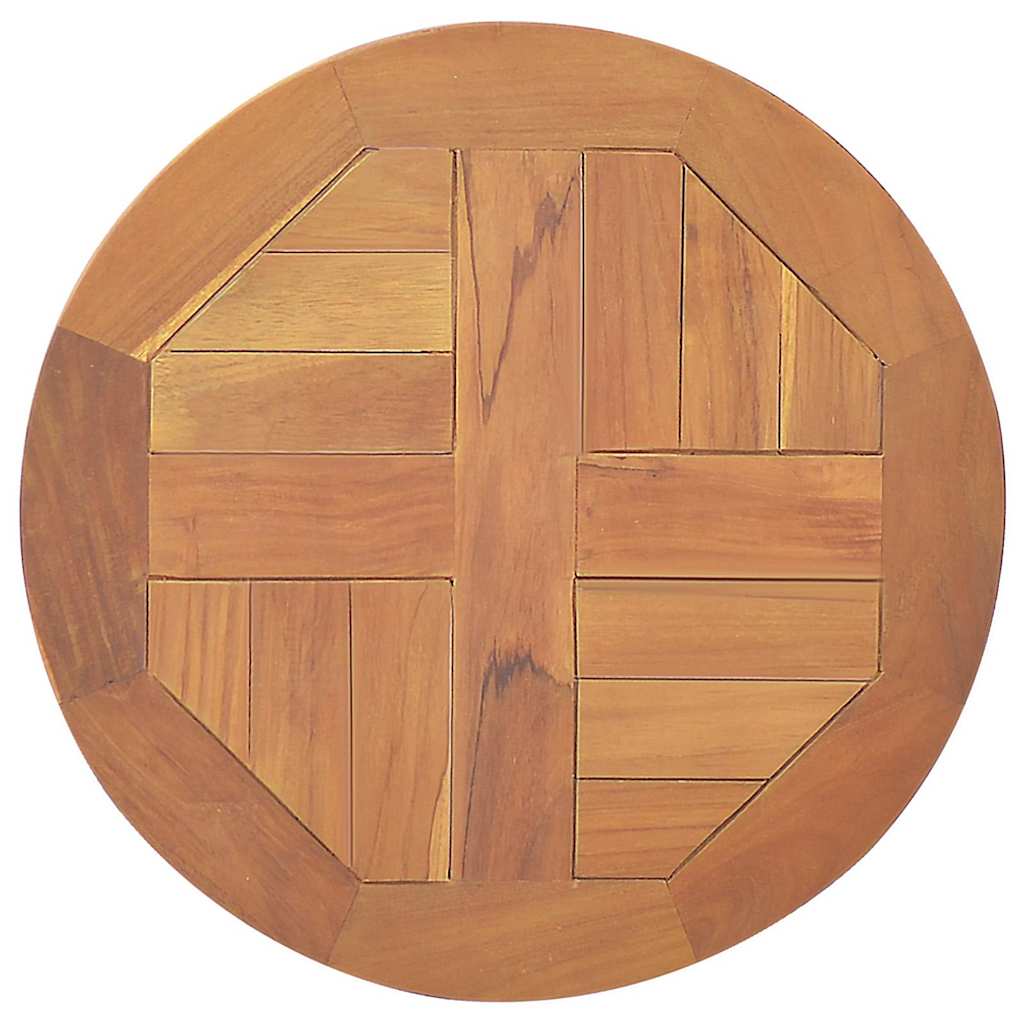 vidaXL Table Top Solid Teak Wood Round 2.5 cm 40 cm 2