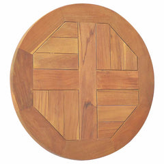 vidaXL Table Top Solid Teak Wood Round 2.5 cm 40 cm 4