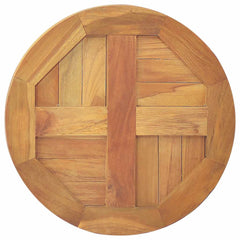 vidaXL Table Top Solid Teak Wood Round 2.5 cm 40 cm 5