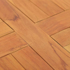 vidaXL Table Top Solid Teak Wood Round 2.5 cm 40 cm 6