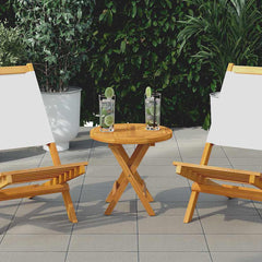 vidaXL Table Top Solid Teak Wood Round 2.5 cm 40 cm 1