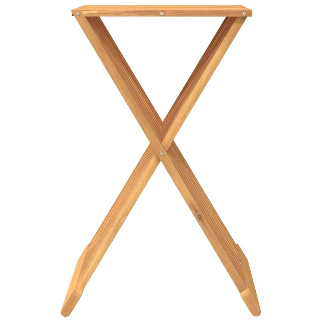 vidaXL Folding Stool 40x32.5x70 cm Solid Wood Teak 3