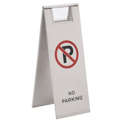 149574 vidaXL Folding Parking Sign Stainless Steel 1