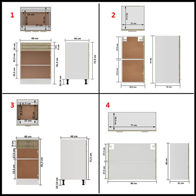 8 Piece Kitchen Cabinet Set Sonoma Oak Engineered Wood