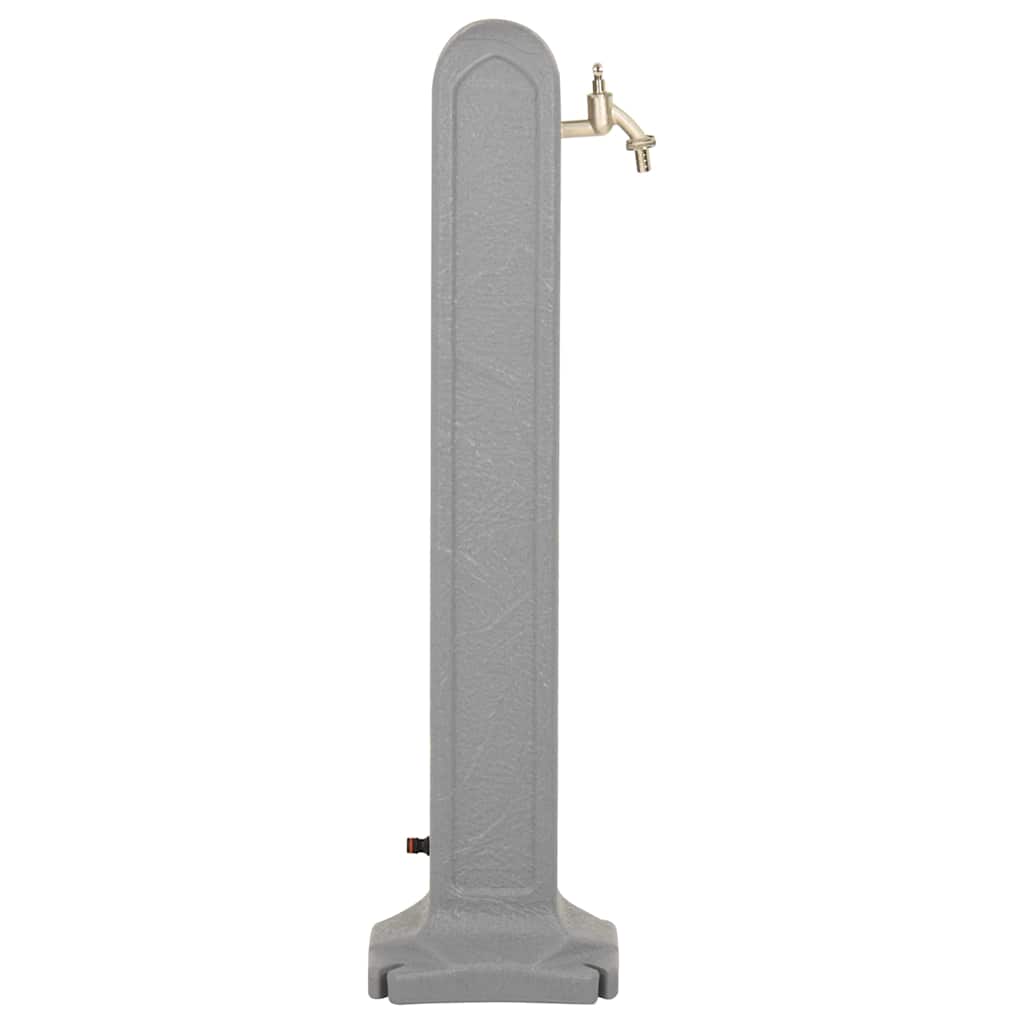 vidaXL Garden Tanker with Faucet Light Grey Stone Look 4