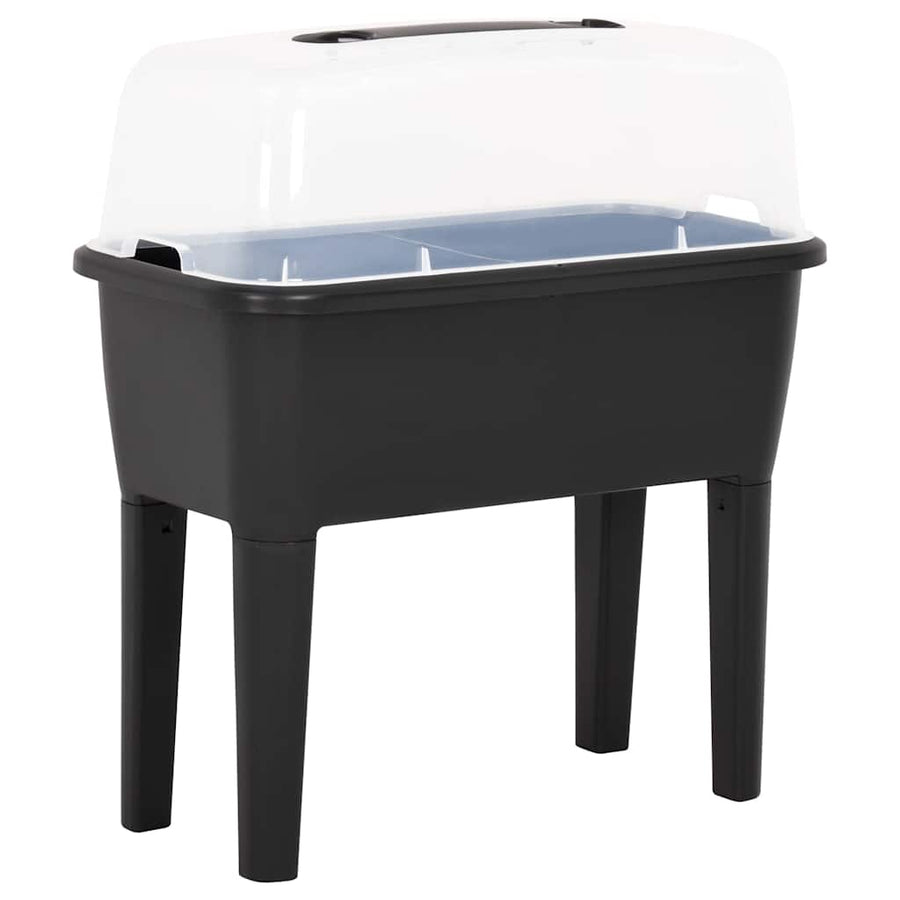 vidaXL Raised Bed | Anthracite | Polypropylene | Medium | Height-Adjustable 1