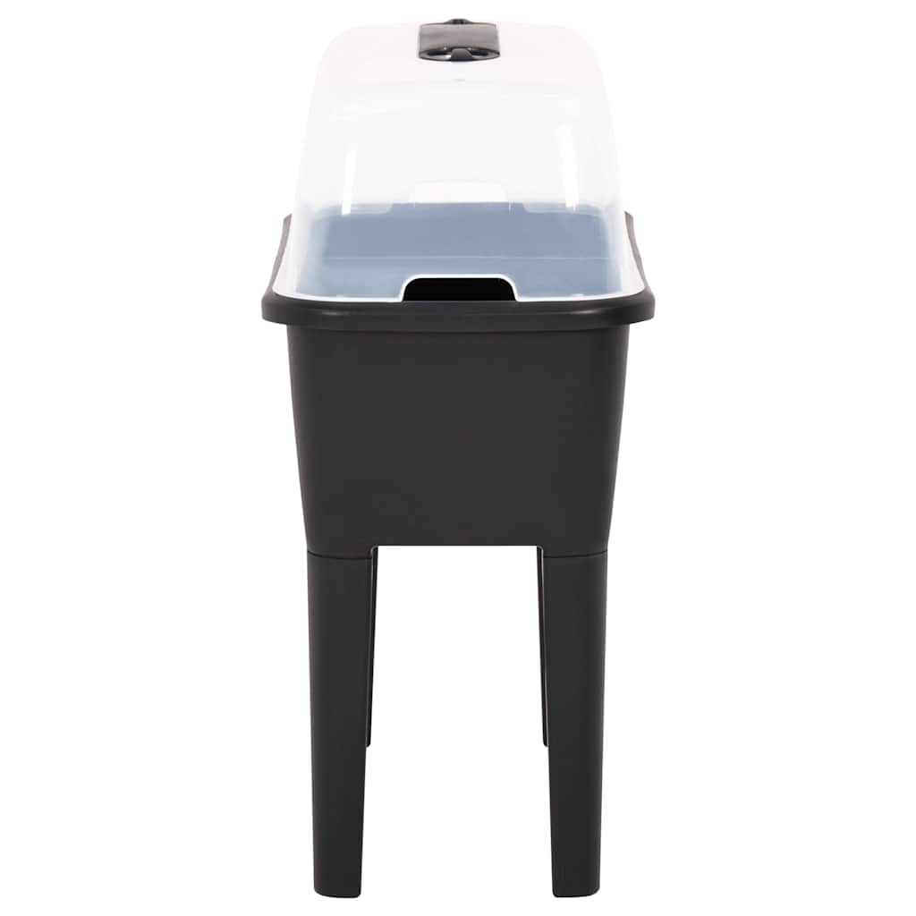 vidaXL Raised Bed | Anthracite | Polypropylene | Medium | Height-Adjustable 3