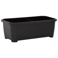 vidaXL Raised Bed | Anthracite | Polypropylene | Medium | Height-Adjustable 5