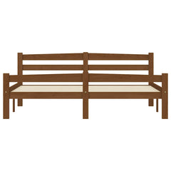 vidaXL Bed Frame without Mattress Honey Brown Solid Pinewood 160x200cm 4