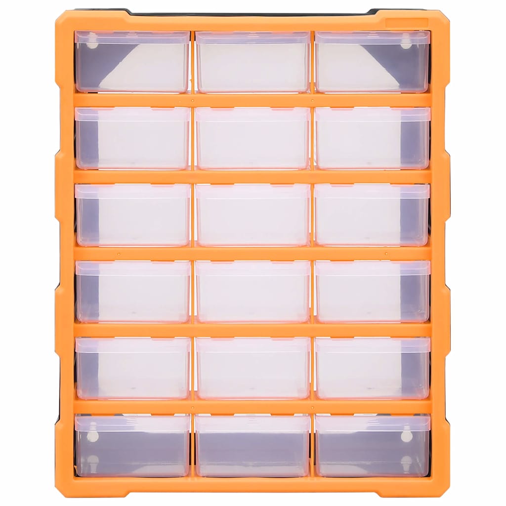vidaXL Multi-drawer Organiser with 18 Middle Drawers 38x16x47 cm 4