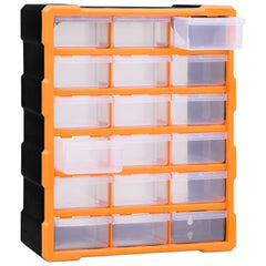 vidaXL Multi-drawer Organiser with 18 Middle Drawers 38x16x47 cm 5
