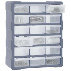 vidaXL Multi-drawer Organiser with 18 Middle Drawers 38x16x47 cm 2