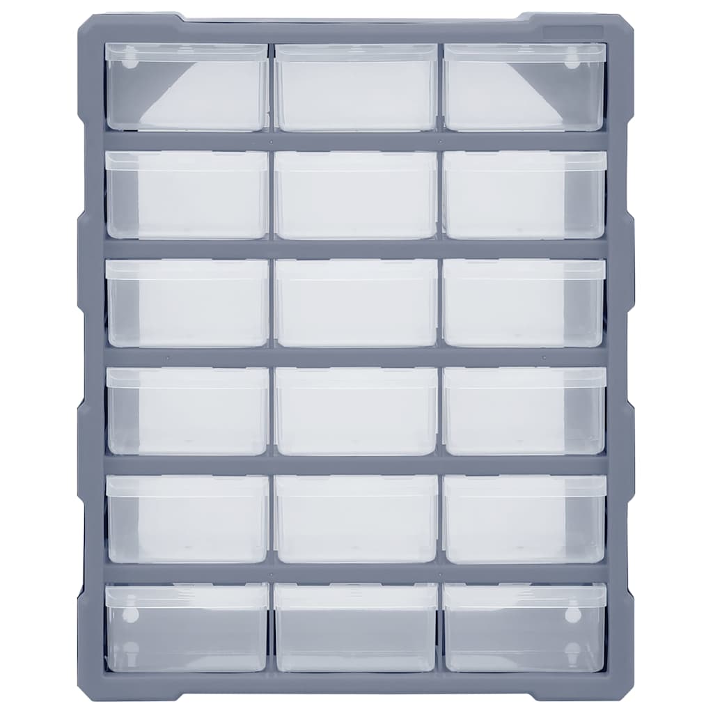 vidaXL Multi-drawer Organiser with 18 Middle Drawers 38x16x47 cm 4