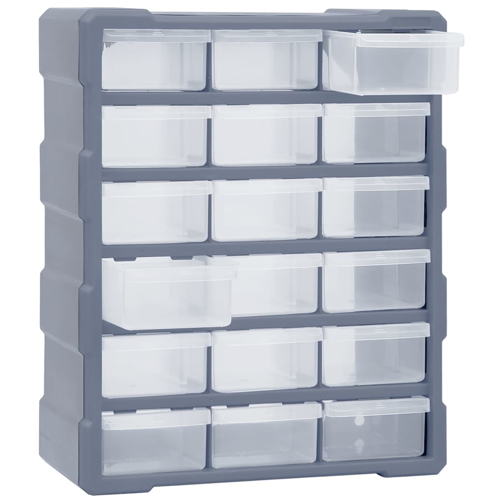 vidaXL Multi-drawer Organiser with 18 Middle Drawers 38x16x47 cm 5