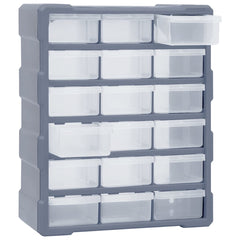 vidaXL Multi-drawer Organiser with 18 Middle Drawers 38x16x47 cm 5