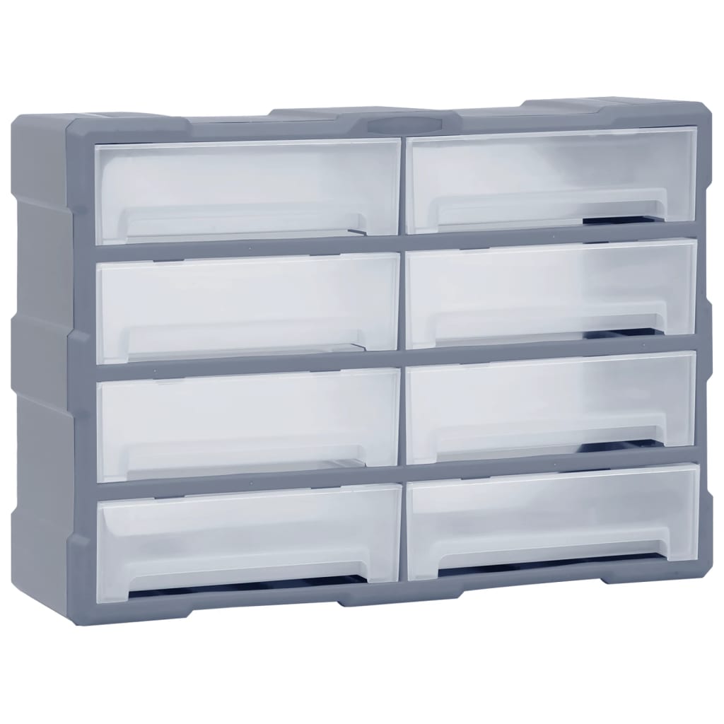 vidaXL Multi-drawer Organiser with 8 Big Drawers 52x16x37 cm 1